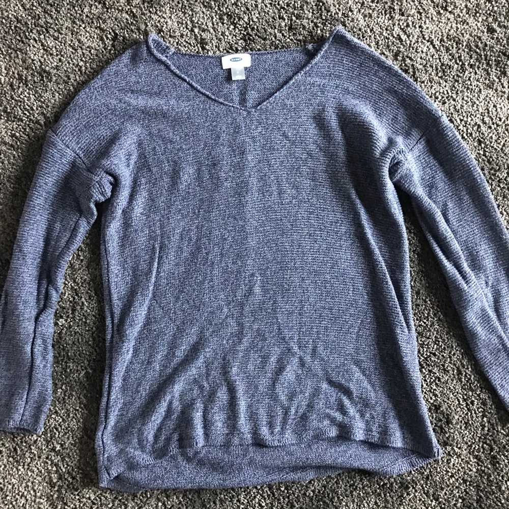 Old navy blue knit sweater
